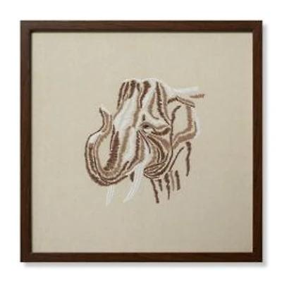 Loloi Tisk Tusk Beige and Ivory 2' x 2' Wall Art