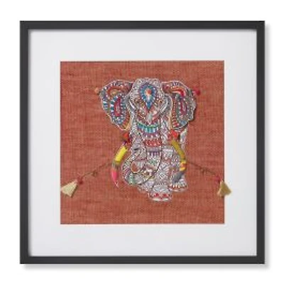 Loloi Pachyderm Rust and Multi 2'2 " x 2'2 " Wall Art