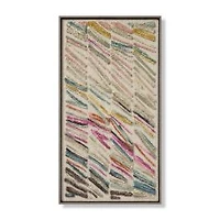 Loloi Swept Up Beige and Multi 4'4 " x 2'4 " Wall Art