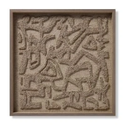 Loloi Trope Beige and Ivory 2' x 2' Wall Art