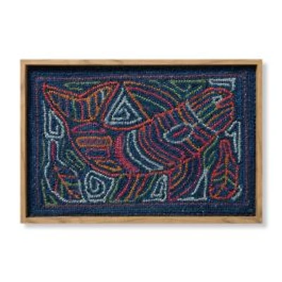 Loloi Cholon Black and Multi 2'2 " x 1'6 " Wall Art