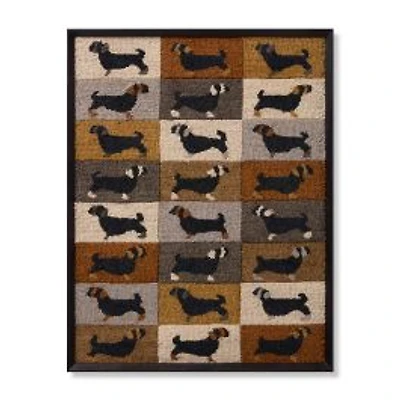Loloi Dackel Brown and Grey 2'8 " x 3'5 " Wall Art