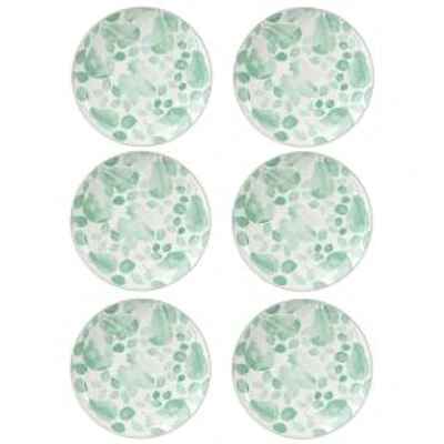 Set of 6 Giverny Green Dinner Plates by Maxwell & Williams (26.5 cm) - Green
