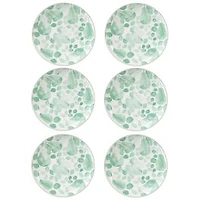 Set of 6 Giverny Green Dinner Plates by Maxwell & Williams (26.5 cm) - Green