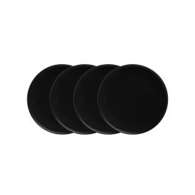 Maxwell & Williams Set of 4 Caviar High Rim Plates - 24.5cm
