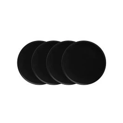 Maxwell & Williams Set of 4 Caviar High Rim Plates - 24.5cm