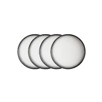 Maxwell & Williams Set of 4 Caviar Granite High Rim Plates