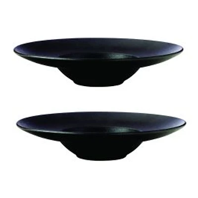 Set of 2 Caviar Show Plates by Maxwell & Williams (28 cm)