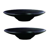 Set of 2 Caviar Show Plates by Maxwell & Williams (28 cm)