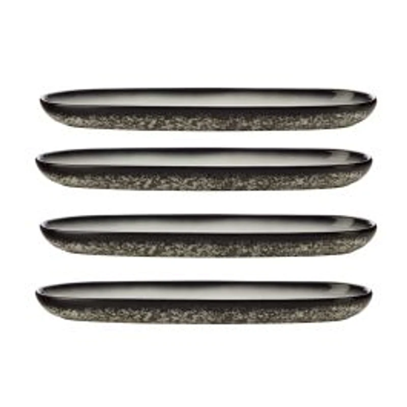 Maxwell & Williams Set of 4 Granite Platters - 40 x 12cm