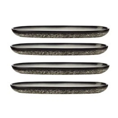 Maxwell & Williams Set of 4 Granite Platters - 40 x 12cm