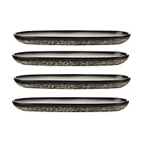 Maxwell & Williams Set of 4 Granite Platters - 40 x 12cm