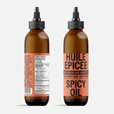 Spicey Oil Hot Peppers and Olive Oil Plastic Squeeze Bottle - 300ml