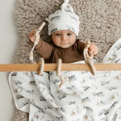 Construction Bamboo-Cotton Baby Blanket