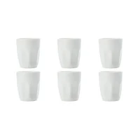 Maxwell & Williams Set of 6 White Basics Latte Cups - 200ml