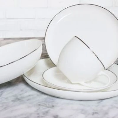 Strand Platine 20-Piece Dinnerware Set
