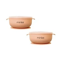 Minika Bowl with Suction - Pack of 2