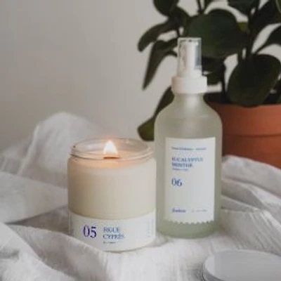 Candle and Room Spray Set - Cypress/Eucalyptus