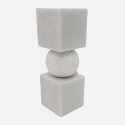 Chunky Marble Candle Holder by Sagebrook Home