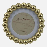 Matted Beaded Picture Frame - 6 x 6"