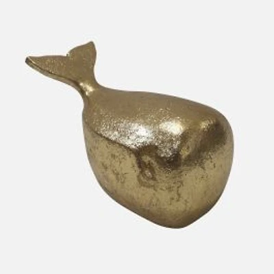 Sagebrook Home Whale Tabletop Decor - Gold