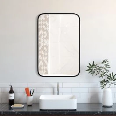 Calyx Rectangular Mirror With Rounded Corners