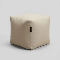 Canvas Pouf carré - Beige