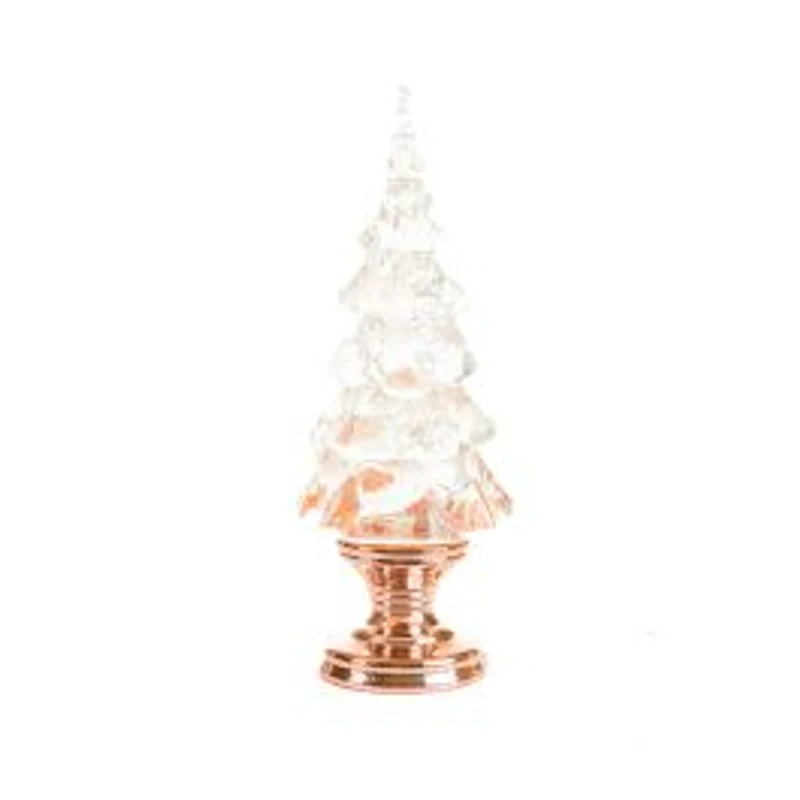 Bronze Christmas Tree Snow Globe