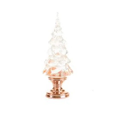 Bronze Christmas Tree Snow Globe