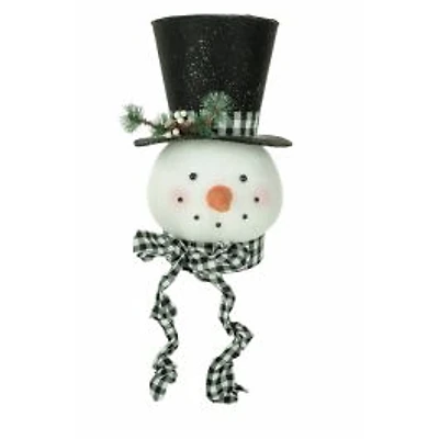 Fleece Snowman Head Tree Topper