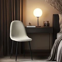 Ensemble de 4 chaises de salle à manger en tissu