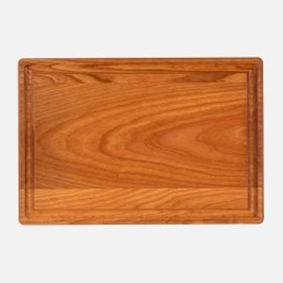 Chop Chop Cherry Wood Reversible Cutting Board with Groove