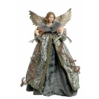 grey Cloth Modern 10-Light Angel Tree Topper