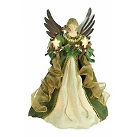 Green Modern Rustic 10-Light Angel Tree topper