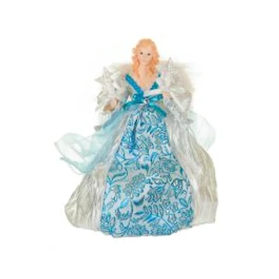 Cerulean and Silver LED Angel Tree Topper