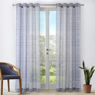Cliff Semi Sheer Grommet Curtain