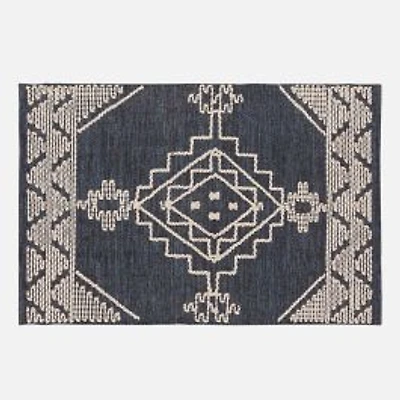 Courtyard Cotton Rug - Blue Midnight