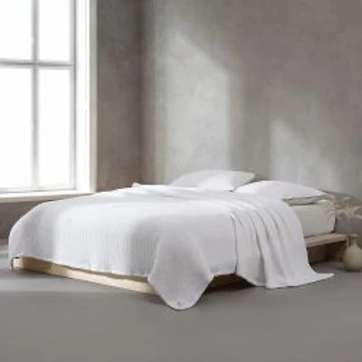 Honeycomb Cotton Blanket by Calvin Klein