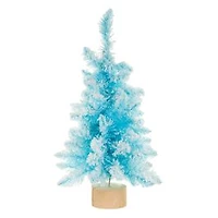 Frosty Blue and White Pvc Christmas Tree, Pack of 2
