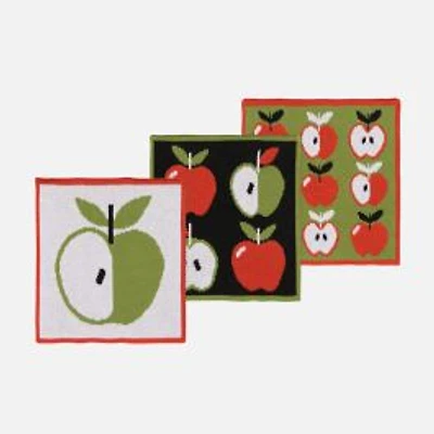 Danica Jubilee Apple a Day Knit Dishcloths, Set of 3