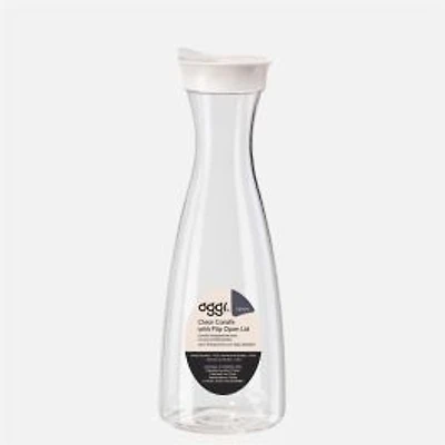 White Carafe with Flip Open Lid - 1.6L