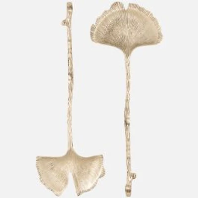 Heirloom Ginkgo Salad Servers, Set of 2