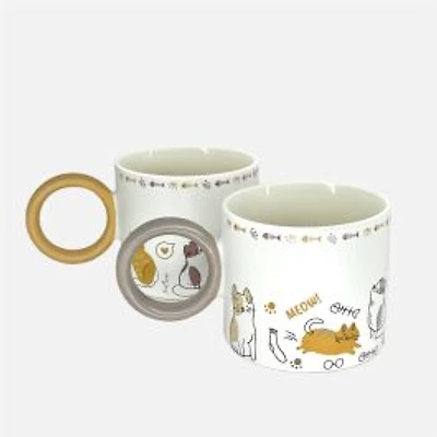 Paws Café Cat Mug, Assorted - 330 ml
