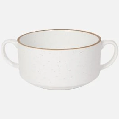 Danica Soup Bowl With Handles, 20oz - White