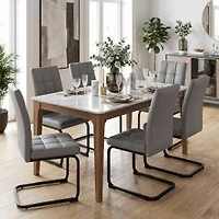 Dajah Chaises de salle à manger, ensemble de 2