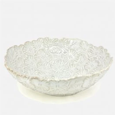 Bouquet White Serving Bowl by BIA