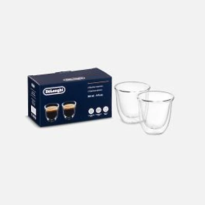 De'Longhi Espresso Double Wall Glasses, Set of 2 - 3oz