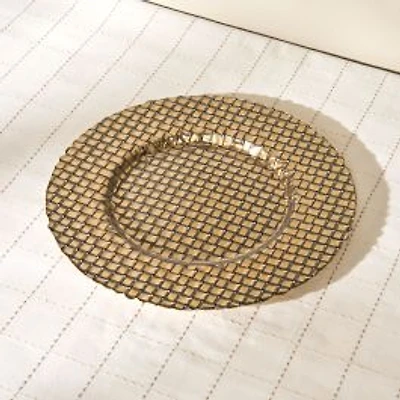 Braid Charger Plate - Gold