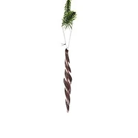Hanging Pink Glass Spiral Finial Ornament, Pack of 6