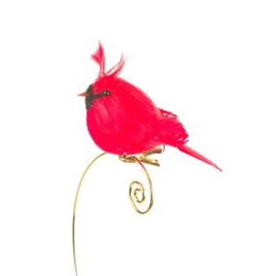 Pudgy Clip-On Red Foam Cardinal Ornament, Pack of 6